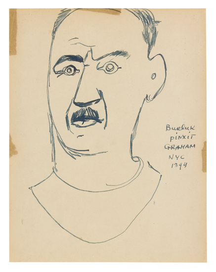 DAVID BURLIUK Portrait of John Graham.